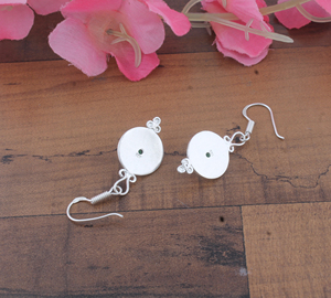 925 <b>Sterling</b> <b>Silver</b> Gold Plated Blue Lace Agate Water Drop Earrings | Vintage Handcrafted Earring <b>Wire</b> Dangle Earrings for - Product Image 6