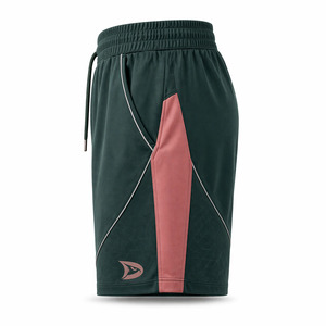 Shorts de Pickleball Cortos de la Marca Boutique, Color Verde Jade Oscuro, Ropa Deportiva de Lujo con Paneles Curvos de Diseño Exclusivo - Product Image 2