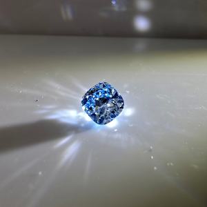 Diamant de laboratoire IGI certifié 1 carat, bleu intense fantaisie, taille coussin, taille brillant modifiée, VS2, en vrac pour la fabrication de bijoux, vente en gros - Product Image 5