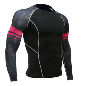 Camiseta Deportiva de Manga Larga de Compresión de Secado Rápido, Transpirable y Anti-UV para UFC, MMA, BJJ, Gimnasio y Surf - Product Image 3