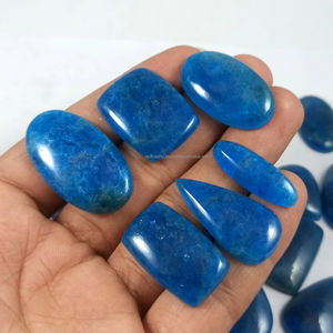 พลอยอะพาไทต์ธรรมชาติทรงหลังเบี้ยแบบคละรูปทรงสำหรับบำบัดรักษาและทำเครื่องประดับ ราคาขายส่ง - Product Image 2