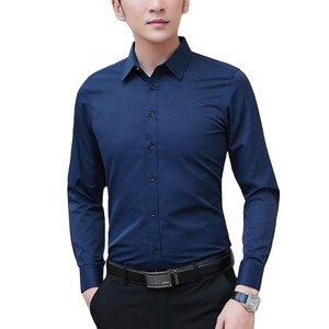 Chemises habillées formelles pour hommes de grande taille, de qualité supérieure, respirantes, anti-froissement, en mélange de polyester, sur mesure - Product Image 5