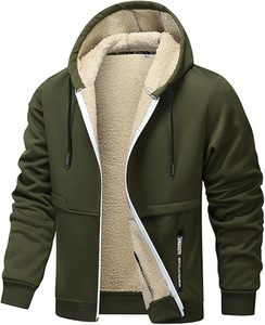 <b>Woolen</b> Zip-Up Hoodie Oversized Thick Warm 100% Cotton <b>Blanket</b> DOVEN OEM Manufacturer's Hot Selling Men's Slim Fit Sherpa - Product Image 2
