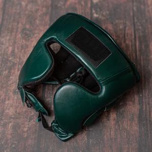 Top qualité sur mesure gagnant tête garde en cuir véritable combat équipement d'entraînement boxe tête équipement visage protecteur casque - Product Image 1