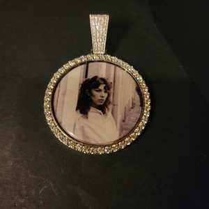 Custom Iced Out Memory Pendant Hip Hop Pendant 925 Silver Custom Moissanite Pendant Custom Photo <b>Locket</b> Picture Pendant - Product Image 1