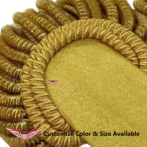 Epaulette de Oficial General Napoleónico Marca KEW con Flecos Dorados, Personalizable, Ecológico, Bordado, Estilo Francés Vintage de Lujo - Product Image 2