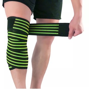 Genouillère tricotée de compression respirante avec coussinet de protection, toutes saisons, à enfiler - Product Image 6