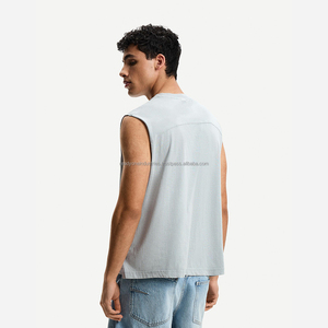 T-shirt vierge 100% coton imprimé du logo personnalisé OEM T-shirt oversize respirant pour hommes - Product Image 3