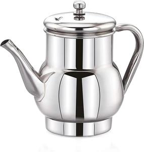 Cafetera/Tetera de Acero Inoxidable con Tapa y Boquilla Larga, Hervidor de Agua, Olla para Servir en la Cocina, Utensilios para Bebidas de Restaurante - Product Image 4