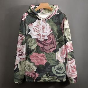 Sudadera con Capucha Personalizada de Invierno, Tejida en Felpa, con Estampado por Sublimación en la Parte Delantera, Transpirable, de Secado Rápido, para Mujer, OEM, Totalmente Digital - Product Image 4