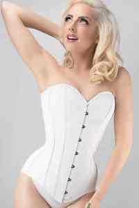 Corsé de encaje vintage de talla grande para moldear el cuerpo, top sexy, corsé adelgazante para mujer, moldeador de cuerpo de cuero sin costuras de secado rápido - Product Image 3