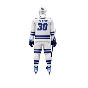 Meilleur prix de vente, uniforme de hockey sur glace respirant à manches courtes, impression par transfert thermique personnalisée de haute qualité - Product Image 3