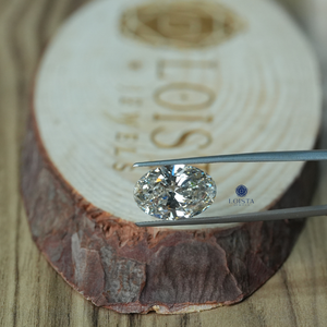 Diamante Cultivado en Laboratorio Loista, Corte Oval Brillante, 10.61 Quilates, Certificado IGI, Color H, para Joyería - Product Image 4