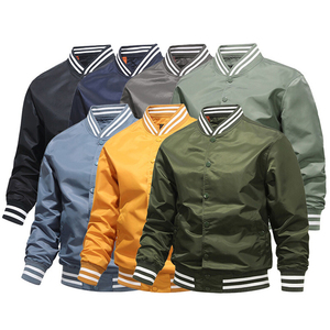 Blouson universitaire d'hiver haut de gamme pour homme, style baseball, avec corps en laine et manches en polyester, qualité supérieure, col montant, pour le basketball - Product Image 2