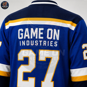 Conjunto de Uniforme de Hockey sobre Hielo con Cuello en V, Ropa Deportiva Personalizada para Equipos, Transpirable, Ropa para Partidos, Impresión por Sublimación, Fabricación OEM/ODM, Bajo MOQ - Product Image 5