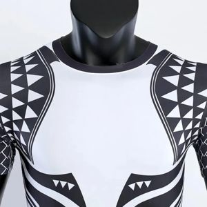 <b>Men</b> <b>Long</b> <b>Sleeve</b> Compression Rash Guard Quick Dry Fight Shirt Breathable MMA BJJ Fitness Training <b>Top</b> - Product Image 1