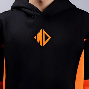 Men <b>Oversized</b> Logo Printed <b>Hoodies</b> Casual Streetwear Pullover Cotton Blend <b>Long</b> Sleeve Men's Loose Fit <b>Hoodies</b> - Product Image 6