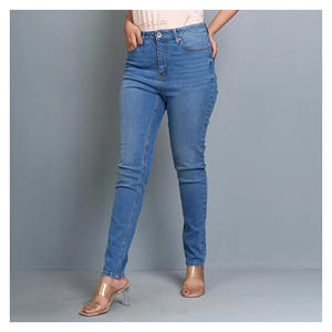 Pantalones Vaqueros de Mujer de Corte Holgado, Mezcla de Algodón Suave y Duradera, Pantalones Cómodos Ideales para Uso Casual, Trabajo, Ropa Urbana y Viajes - Product Image 4