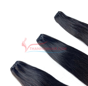 Vente en gros d'extensions de cheveux à trame droite naturelle noire vietnamienne 100% de haute qualité Super brillante soyeuse grande en stock - Product Image 4