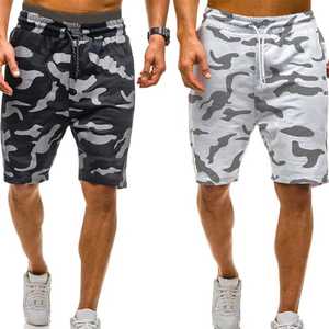 <b>Men</b> Camouflage Print Board Shorts Quick Dry Drawstring Waist Casual Swim <b>Trunks</b> Short Length Polyester Material - Product Image 2