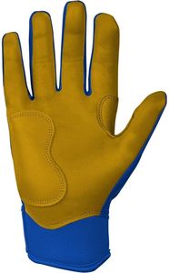 LOW MOQ Custom Professional Manufactures High Quality Bruce Bolt Cowhide Leather Left Hand Durable Baseball Batting Gloves - Product Image 6