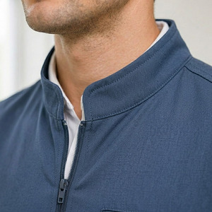 Combinaison médicale unisexe à col en V, respirante, résistante aux plis, en polyester, viscose et élasthanne, uniforme pour médecins et infirmières - Product Image 6