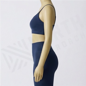 High Support Cross Back Crop Top Breathable Backless Womens Yoga Bra Gym Workout Fitness Activewear Custom OEM Design - Product Image 3