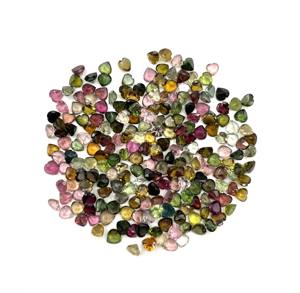 Lote de Gemas Sueltas de Turmalina Multicolor Natural, Corte Corazón, 5 MM, 5 CT, para la Elaboración de Joyas - Product Image 5