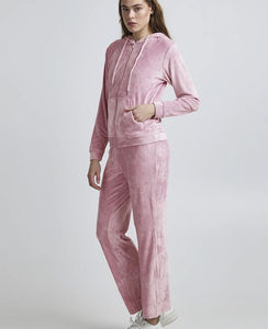 Conjunto Deportivo de Terciopelo Unisex Personalizado para Mujer, con Logotipo, 2 Piezas, Chándal de Invierno para Mujer, Sudadera con Capucha - Product Image 4