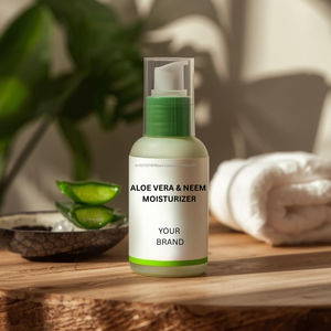 Crema Hidratante de Aloe Vera y Neem, Cuidado Herbal de la Piel Hidratante y Antiacné, Fabricante de Productos para el Cuidado de la Piel de Marca Privada OEM - Product Image 5