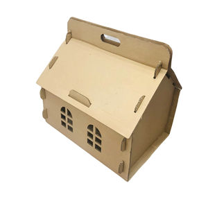 Casa para Gatos Portátil y Ecológica ROYAL PET, Caja Cuadrada Autoarmable, Rascador para Gatos, Refugio de Entretenimiento Hecho de Cartón Corrugado - Product Image 1