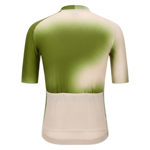 Maillot de Ciclismo de Manga Corta para Hombre, Ropa Deportiva, Top de Ciclismo con Cremallera Completa Frontal, Diseño de Panel de Malla Transpirable, 100% Poliéster - Product Image 6