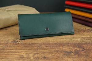 Vente en gros portefeuille personnalisé pour femmes LWW-0011 de grande capacité en cuir pour téléphone portable simple - Product Image 2