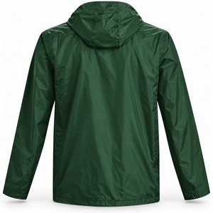 Chaqueta Cortavientos Impermeable de Nailon Ligera con Capucha, Cremallera Completa y Solapa para Tormentas, Ropa de Lluvia para Exteriores con Impresión de Logotipo Personalizado - Product Image 3