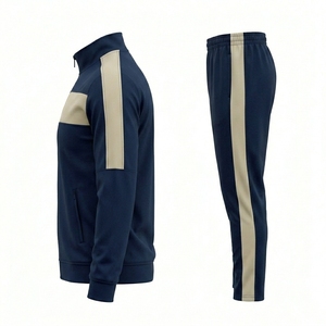 Conjunto Deportivo Profesional para Hombre, Chaqueta con Cierre Completo y Pantalones Ajustados, Ropa Deportiva Personalizada OEM ODM - Product Image 4