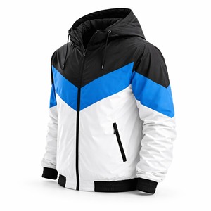 2026 Wholesale New Unisex Breathable Winter Hooded Windbreaker <b>Jacket</b> Spring Autumn Zipper Front Logo <b>Long</b>-sleeved Custom Design - Product Image 3