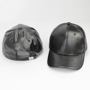 Wholesale Embossed Genuine Leather <b>Baseball</b> <b>Cap</b> Adjustable Strap Closure Sporty Breathable Waterproof Unisex Adult Four Seasons - Product Image 5