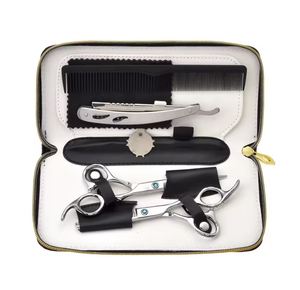 Kit de ciseaux à effiler professionnels en acier inoxydable pour la coupe de cheveux, outils de salon de coiffure, à vendre - Product Image 1