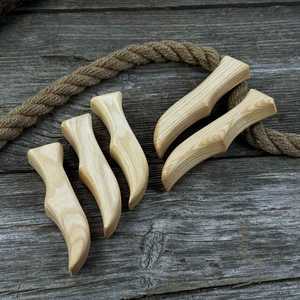 Manijas de Madera para Puertas, Tiradores de Madera Sólida, Herrajes de Madera Natural, Diseño Rústico, Hechos a Mano para Decoración Interior del Hogar - Product Image 3