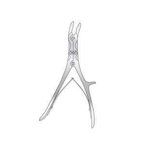 Pinza ósea de acción compuesta Stille, angulada lateralmente, 240 mm, de acero inoxidable, instrumento quirúrgico ortopédico, fabricante de Pakistán - Product Image 1