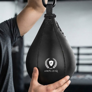Ballon de vitesse de boxe professionnel en cuir, hauteur réglable, design personnalisable pour l'entraînement, la pratique du punching et l'exercice quotidien en salle de sport - Product Image 3