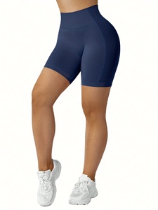 Women Seamless Active Yoga Shorts High Waist Workout Fitness <b>Running</b> Gym Shorts - Product Image 1