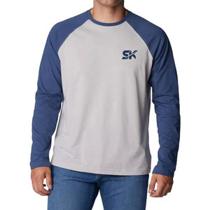 T-shirts élégants à coupe ajustée et manches raglan, unis, pour usage extérieur, fabriqués au Pakistan. - Product Image 1