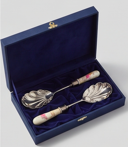 Poignée en résine blanche avec ensemble de couverts à motif floral rose tête d'argent élégante à manger essentielle parfaite pour la cuisine à la maison et les cadeaux - Product Image 6
