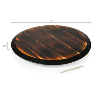 Thanh lịch Keo Gỗ lười biếng <span class=keywords><strong>Susan</strong></span> <span class=keywords><strong>18</strong></span> inch xoay đa chức năng sang trọng phục vụ Khay bàn ăn nhà bếp cà phê thanh chủ - Product Image 5