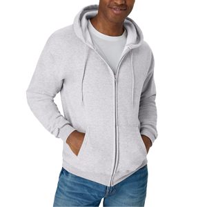 Sudadera con capucha para hombre con cremallera completa, de forro polar ecológico, talla grande, de felpa francesa, para otoño - Product Image 4