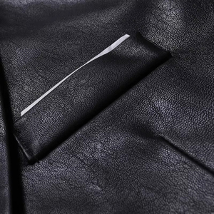 <b>long</b>-sleeved stand-up collar faux <b>leather</b> fleece lining men <b>jacket</b> 2026 - Product Image 4