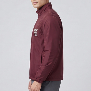 เสื้อแจ็คเก็ตกันลมกันน้ำแบบกำหนดเอง เสื้อแจ็คเก็ตกันฝนน้ำหนักเบาสำหรับกิจกรรมกลางแจ้ง มีกระเป๋าหน้าอก เสื้อแจ็คเก็ตกันลมสำหรับผู้ชาย เสื้อแจ็คเก็ตเดินป่าสำหรับผู้ชาย - Product Image 2