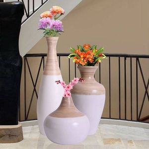 Bamboo Centerpiece <b>Vase</b> Handmade Natural Bamboo Flower <b>Vase</b> Eco Friendly Table Decor Sustainable Bamboo <b>Vase</b> for Home Decoration - Product Image 3
