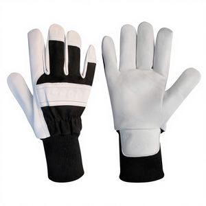 Gants de travail en cuir certifiés EN 388, protection anti-dérapante et anti-coupure, épaisseur 3 mil, niveau d'impact 2 - Product Image 1